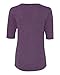 Anvil Ladies Triblend Deep Scoopneck 1/2 Sleeve T-Shirt. 6756L - XX-Large - Heather Aubergine