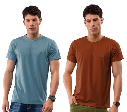 Image of Lux Nitro Pack of 2 Men's Round Neck Tshirt