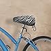 Zebra Print Bike Seat Cover Waterproof Bicycle Seat Cover Rainproof Bike Saddle Cushion Covers Protector with Drawstring Washable Bike Saddle Cover for Women Men City/Mountain