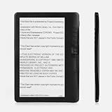 7 Inch Portable EBook Reader with 800 * 480 Resolution Color Screen Builtin Backlight with PU Cover Support TF Card (8G Memory)