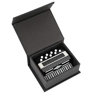 Fuzhui Miniatur-Knopfakkordeon mit eleganter Box