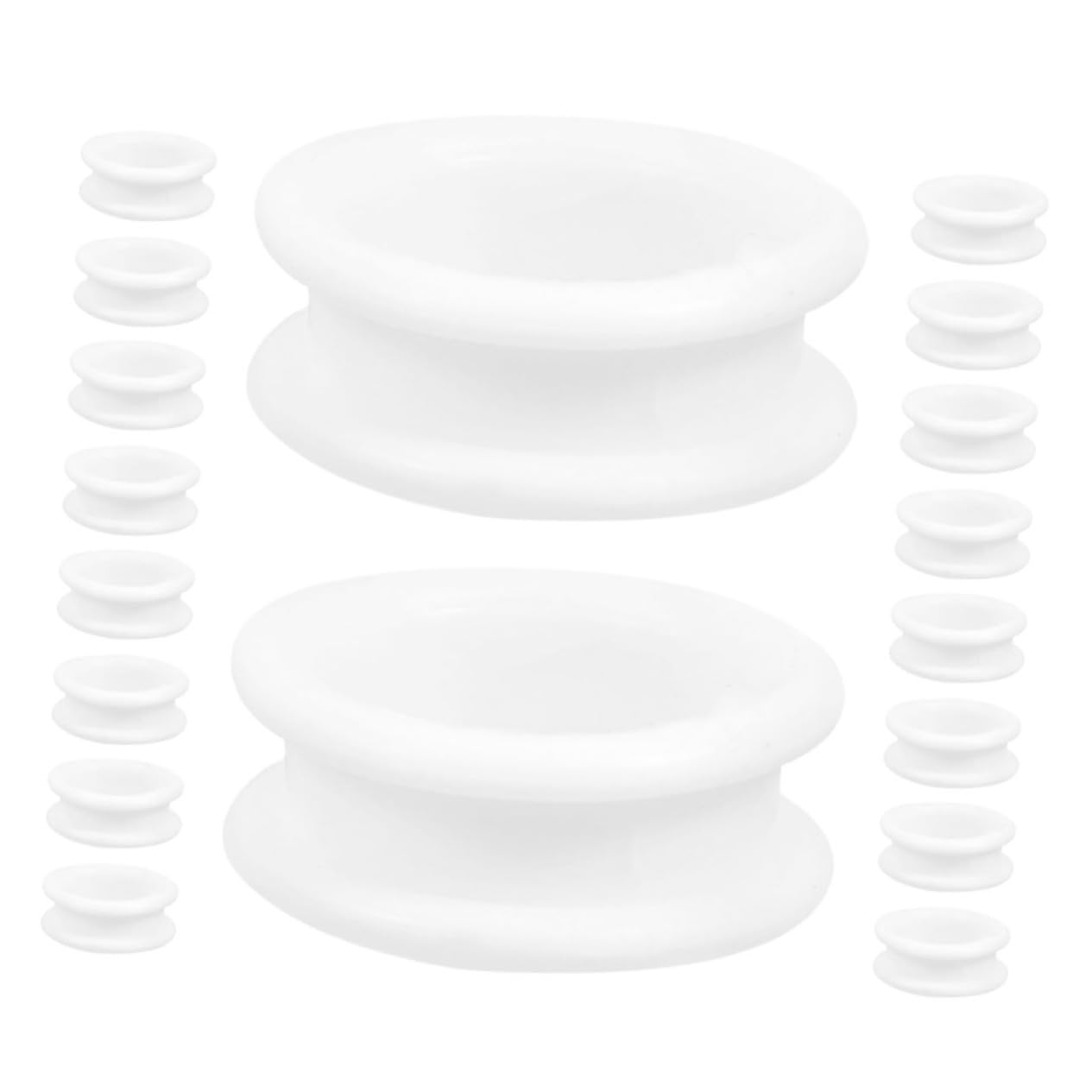 BESPORTBLE Barber Scissor Finger Ring Pet Grooming Scissors Grip Soft Silicone Dog Grooming Scissors Accessories Reusable 18pcs Set