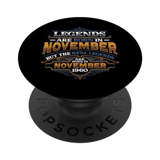 Las leyendas nacen en noviembre de 1960 Cumpleaños 63 de las mujeres PopSockets PopGrip Intercambiable