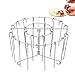 Porta spiedini per friggitrici ad aria calda – 16 x 10 cm, verticale in acciaio inox con spiedini, supporto girevole per pollo, salsicce, kebab, griglia metallica | accessorio per barbecue multiuso immagine