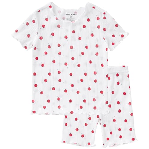 Image of pureborn Baby Pajamas Set Toddler Snug Fit Cotton Sleepwear 2pcs 12M-7Y
