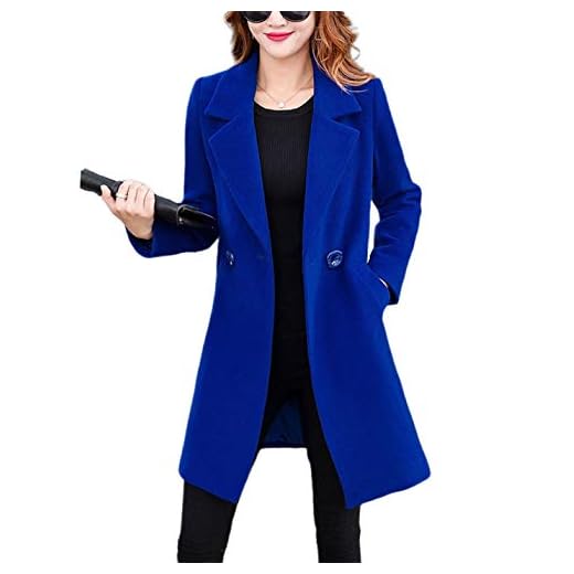 Manteau d'hiver femme en laine ajusté