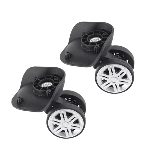 Luggage Replacement Wheels, 1Pair Double Row Large Wheel Suitcase Wheels Replacement Suitcase Wheels Suitcase Wheels Plastic Bearings Repair Set for Luggage Suitcase Trolley3