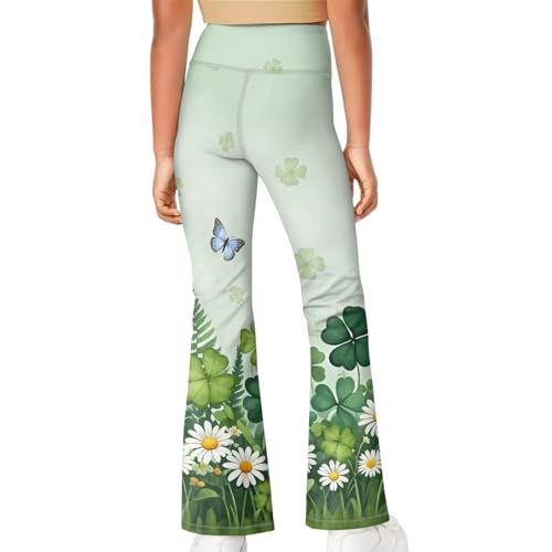 Girls St. Patrick's Day Leggings Cartoon Running Super-Soft Kids Pants Easter Gift2