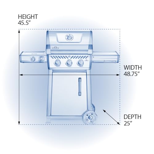 Napoleonfreestyle365propanegasgrillwithrangesideburnergraphitegrey4burners Urban Country Home Decor Napoleon freestyle 365 propane gas grill with range side burner graphite grey 4 burners urban country home decor