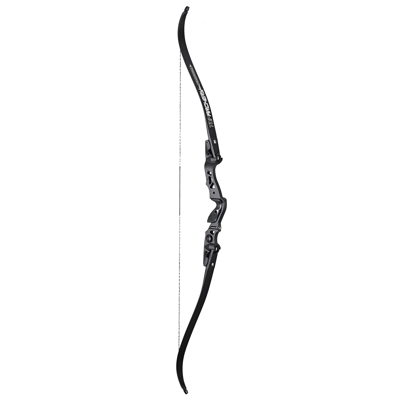 Toparchery 62 Zoll ILF Recurve Bogen für Erwachsene Bogenschießen Takedown Recurve Bogen ILF Wurfarme und Riser 25-60lbs Rechtshänder