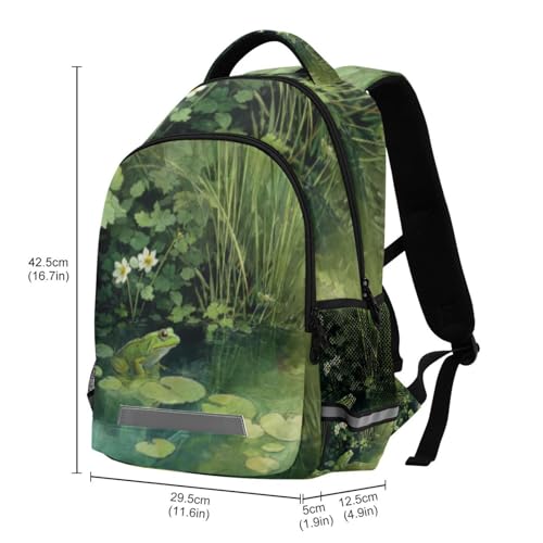 Fog in Pool Kid's Elementary Middle School Backpack for Son Daughter, Age 6-12 Back to School Backpack Bookbag Schoolbag for Boys Girls3