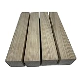 4 Piece ASH Wood Lumber Board, Turning Wood - 1-1/2" x 1-1/2" x 18"