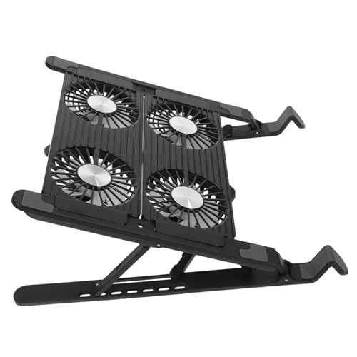 Support ordinateur portable ventilateur NUOBESTY refroidisseur léger plastique noir PC