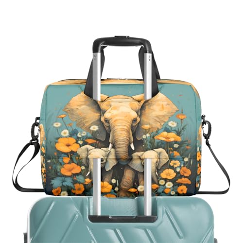Maletín para portátil 15.6-16 pulgadas con diseño floral miniatura 7