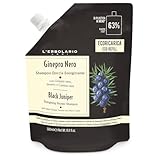 L'Erbolario Ecoricarica Shampoo Doccia Ginepro Nero Energizzante - Docciashampoo Uomo - Detergente per Corpo e Capelli - Senza Siliconi, Parabeni e Petrolati - Made in Italy - 1 Confezione da 500 ml