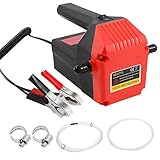 Vevitts 80w Oil Change Extractor Pump 12V Oil Extractor Pump for Changing Diesel Fluid Scavenge Suct
