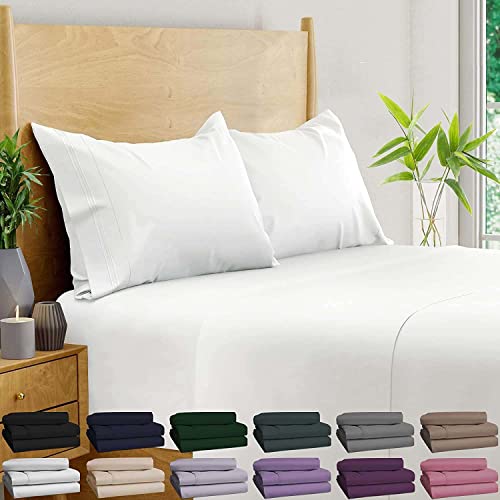 Parure de lit satin de bambou marron 99x190 anti-transpiration pour lit simple