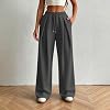 Pantalones de Yoga de Pierna Ancha para Mujer con Cintura Elástica Alta y Cordón, con Bolsillos, para Yoga y Deporte 4