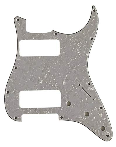 Guitar Parts For Fender Stratocaster Strat P90 2 Pickup Guitar Pickguard (4 Ply White Pearl)