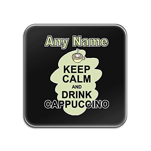 Dessous de verre carrés Keep Calm Drink Cappuccino, lot de 4