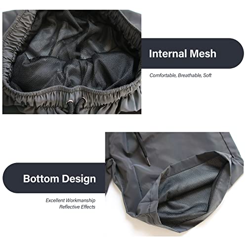 Akkad Kuti Men Rainbow Reflective Shorts Night Glow Fluorescent Jogger Casual Running Pockets Shorts With Drawstring(Rainbow Shorts,M) #TOP4