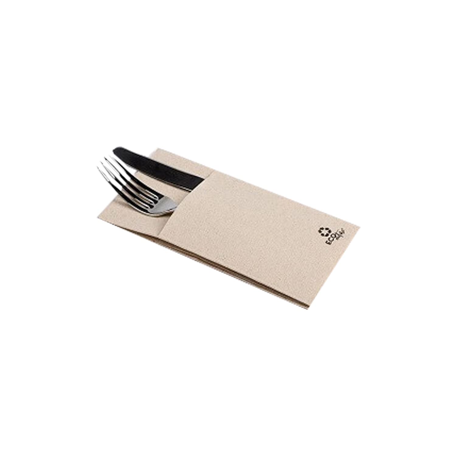 Servilleta canguro Bio Eco. 40x40 cm | Pack de 960 unidades. Fabricada en papel ecológico, con material reciclado y biodegradable. Set de servilletas en papel para eventos y comidas informales.