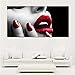 Produktbild Moderne Wand Leinwand Poster DruckeFrauen Roten Lippen und Nägel Leinwand Wandmalerei Bilder Wohnkultur ASW602