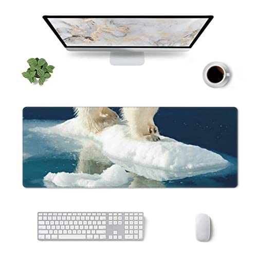 Tapis de souris de jeu lavable ours polaire contre les taches - 3