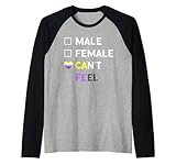 non binario non può sentire bandiera non binaria genderqueer non binario maglia con maniche raglan