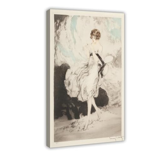 Tableau Louis Icart Lillies art déco une peinture déco sur toile haut de gamme