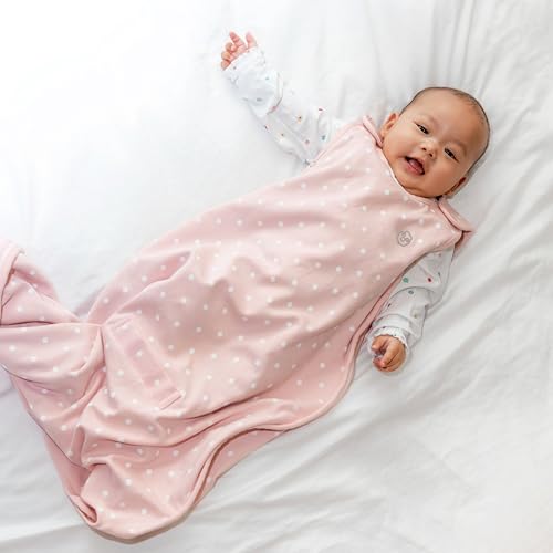 Image of Woolino 4 Season Toddler Sleeping Bag, Merino Wool and Organic Cotton Toddler Sleep Bag Sack, 2-4 Years, Rose