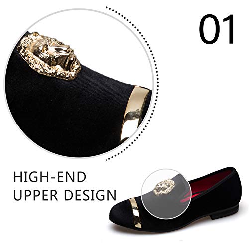 JITAI Mocassini Classici da Uomo in Ecopelle Scarpe Casual da Sposa E Mocassini Uomo - Image 3