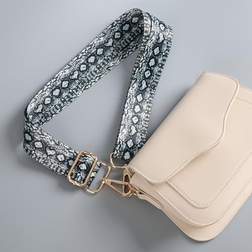 Image of chushui Colorful Pattern Purse Strap, Wide Crossbody Bag Strap Replacement | Change the look of your bag with a simple strap swap.