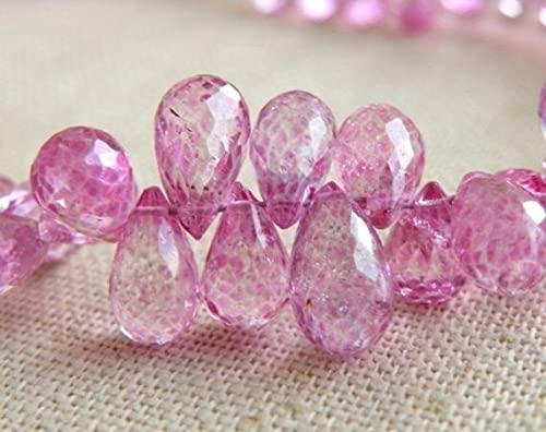 Gemstone Briolette rose mystique LKBEADS 5 gouttes facettées de 11mm pour bijoux haut de gamme