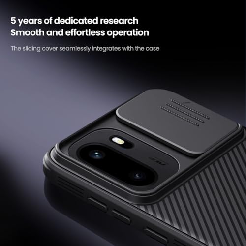 Image of PRITO Classic Series for OnePlus 15R (1+15R) Back Case with Camera Cover, [Camera Lens Protector] [Scratch-Resistant] [360 Full Protection] Shockproof Slim Phone Case - PC+TPU (Black, 1+15 R)