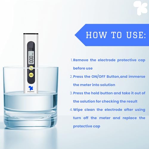 Image of AMPEREUS Digital TDS Meter with pH meter combo for water testing, Water Testing Kit With Solution, Water Purity tester for home, commercial uses
