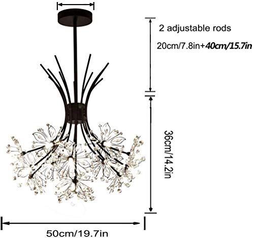 Lustre feu d'artifice moderne pour illuminer un salon sombre - 7