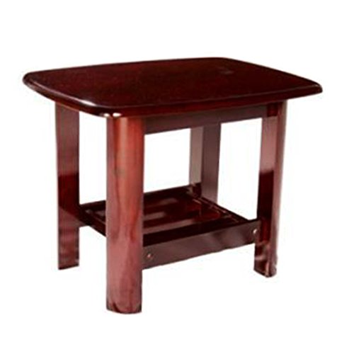 Image of Woodness Venus Solid Wood Coffee Table (Matte, Mahogany)