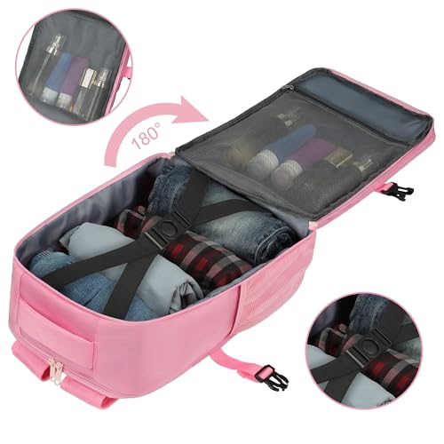 Travel Backpack for Women Men, Flight Approved Carry On Backpack with Headphone Port, Laptop Backpack Fit 14 inch, Luggage Bag Casual Daypack for College Travel Work3