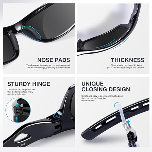 Image of RIVBOS Sunglasses for Men Women Polarized UV Protection Sports Fishing Driving Shades Cycling RB833