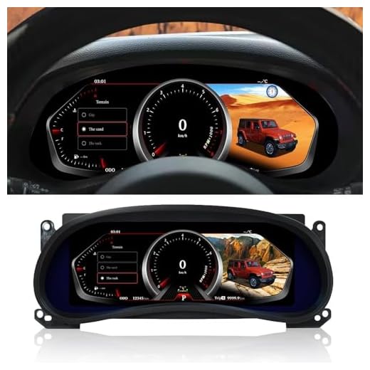 XUENAV 12.3 inch Digital Instrument Cluster for Jeep 2011-2017 Wrangler,Digital Cluster Instrument Speedometer Replacement