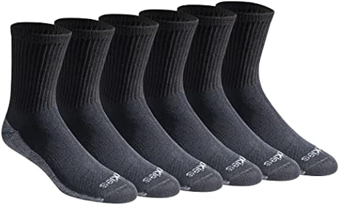 Dickies Men's Dri-tech Moisture Control Comfort Length Crew Socks