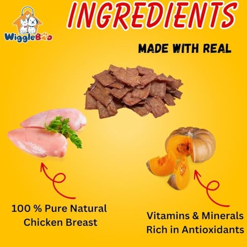 WiggleBoo Chicken & Pumpkin Sugar Glider Treat | Travel Pack | Protein Rich | Natural Detoxifier | Crunchy Food Snack | 30g