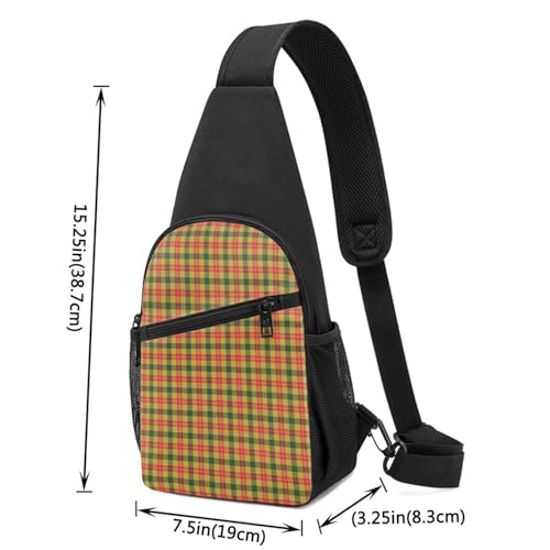 Crossbody Sling Backpack Baxter Tartan Shoulder Chest Bag Daypack for Traveling Sport4