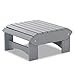 Produktbild Original Dream-Chairs since 2007 Adirondack Fusshocker "Comfort" de luxe in grau in 2 Positionen verwendbar Fussablage für Gartenstuhl auch als Beistelltisch im Garten, Terrasse, Balkon