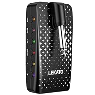 🎸Customisable and storable presets: The guitar headphone amp offers 14 classic amplifier models and 14 effects (including reverb, delay and modulation, each with an adjustable parameter) and 5 tone levels that allow the customer to create their own f...