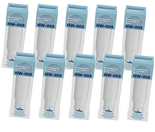 10 filtri dell'acqua HW-005 sostituiscono cartucce filtranti Krups F088 per macchine da caffè automatiche e sistemi per espresso; Pro Aqua; Nivona NIRF700