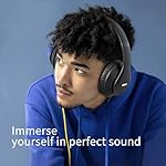 Uliptz Wireless Bluetooth Headphones, 65H Playtime, 6 EQ Sound Modes, HiFi Stereo Over Ear Headphones with Microphone, Foldable Lightweight Bluetooth 5.3 Headphones for Travel/Office/Cellphone/PC - Image 5