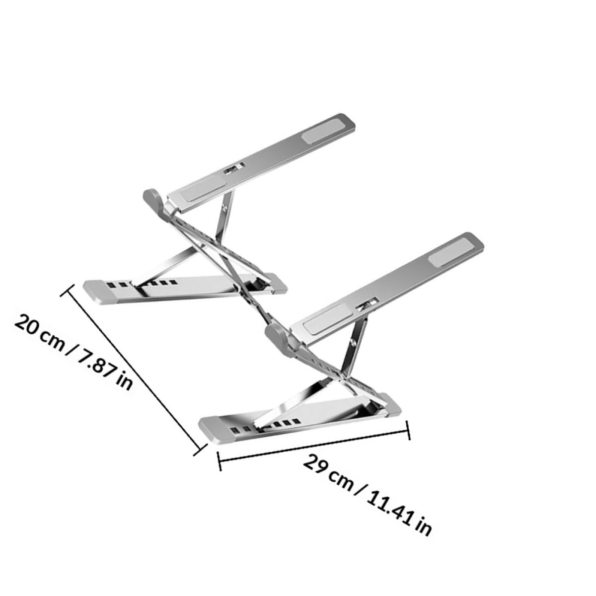 DOITOOL Soporte para Portátil De Aluminio Ajustable Portátil Ergonómico para Oficina y Hogar Plata Refrigeración Multifuncional para Computadora y Tabletas