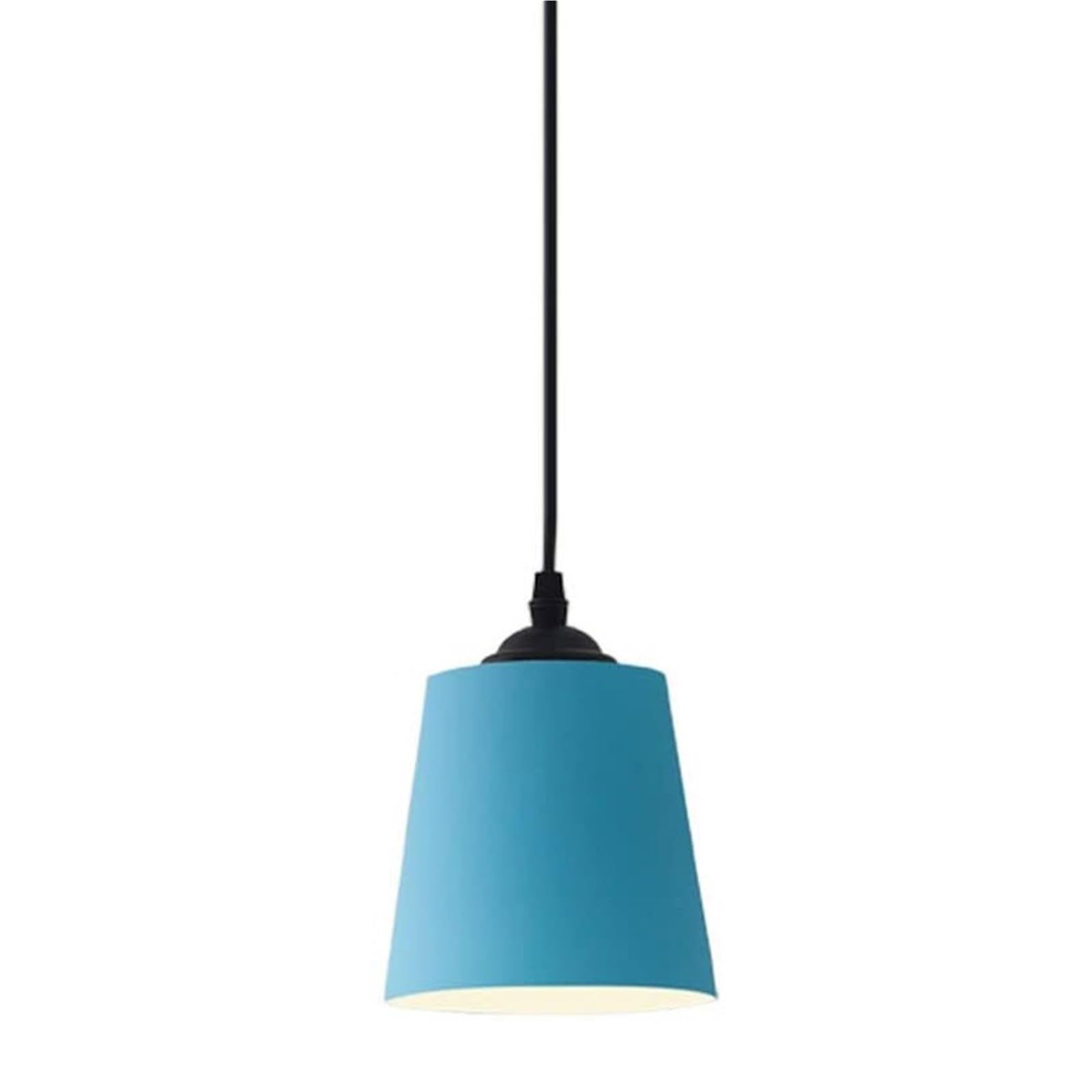KHUKHU Modern Simple Farmhouse Chandelier Macaron Fashion Ceiling Hanging Light Colorful Hanging Light Fixtures Nordic Creative Personality Lamp E27 Room Bedroom Entrance Club Office(Blue)